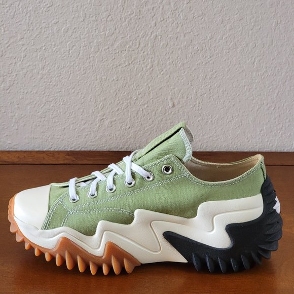 Converse Men's Run Star Motion Ox A03906C Aloe Green/Egret/Black Size 10 - Picture 4 of 6